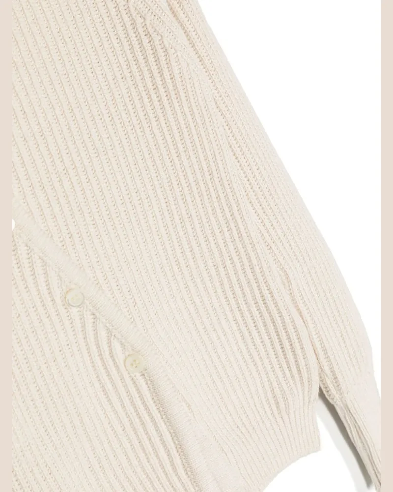 Jacquemus Cotton-Linen Blend Tricot Cardigan — Beige Beige