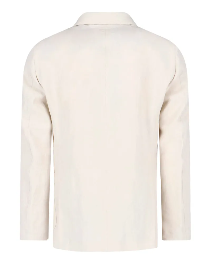 LARDINI Men's Jackets White Linen White