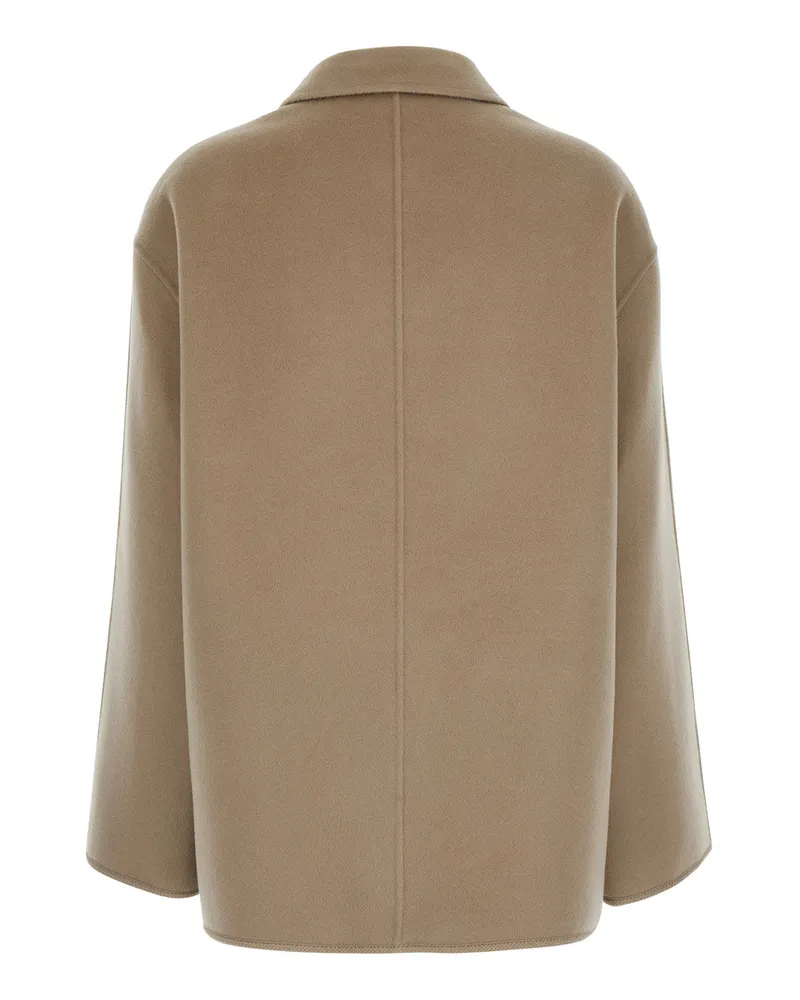 Róhe Women's Jacket Wool-Cashmere Beige Coat Beige