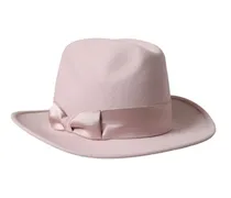 Pink Rabbit Fedora Trilby Women Hat Silk