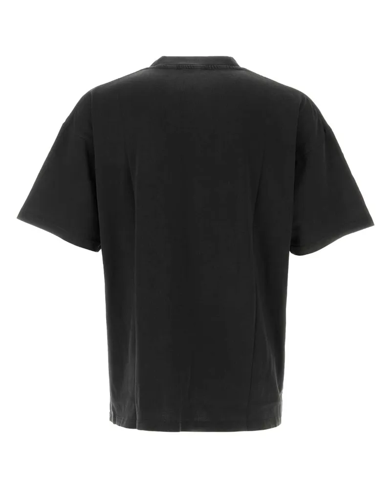 REPRESENT Men's Charcoal Cotton Thoroughbred T-Shirt Vintageblack T-shirts And Polos Black