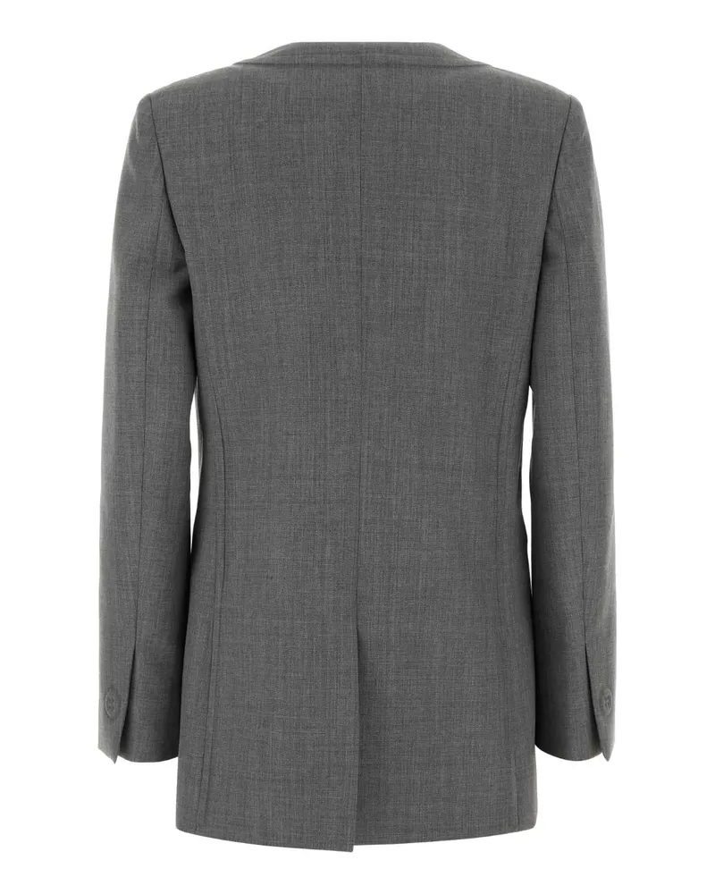 Moschino Women's Virgin Wool Blazer Gray Blazers Gray