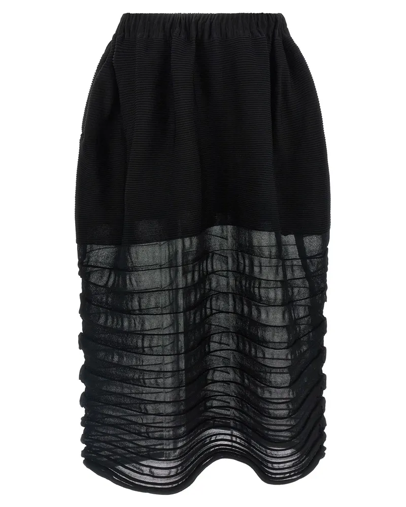 Issey Miyake Moving Skirt — Black Black