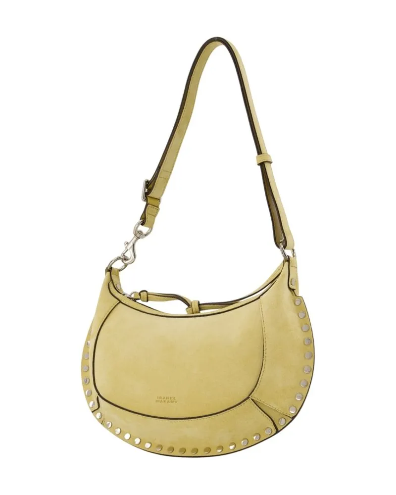 Isabel Marant Women's Oskan Moon Shoulder Bag -  Leather Yellow Lambskin Crossbodies Yellow