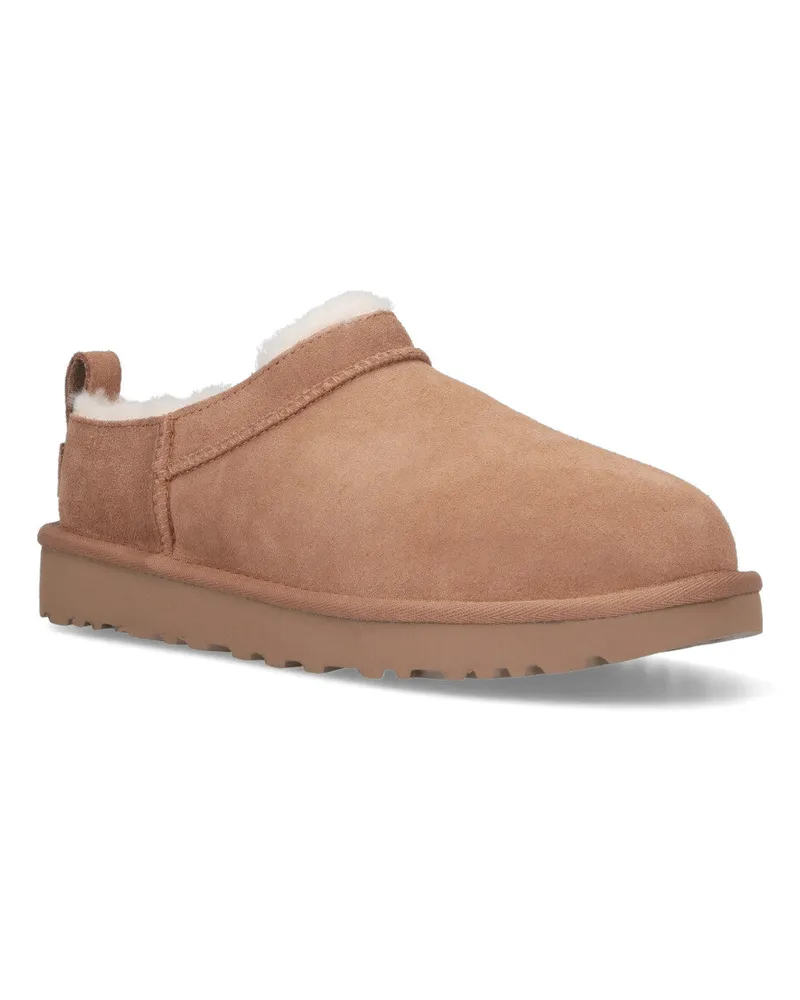 UGG Women's Flat Shoes Brown Upper: Leather Brown