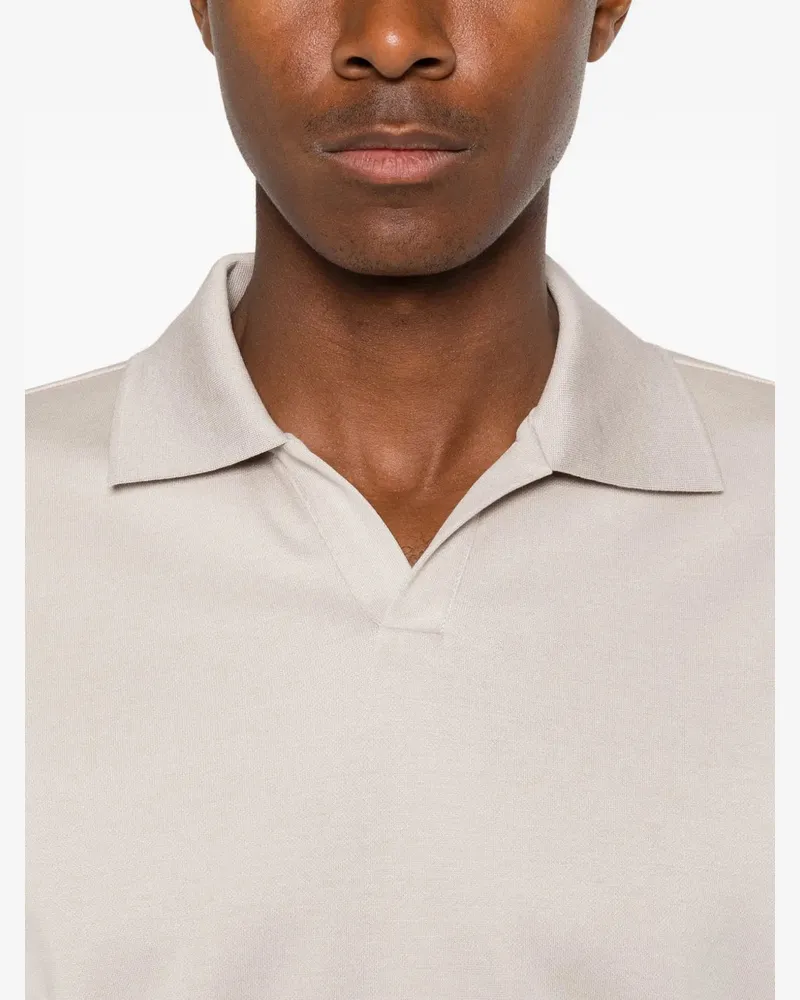 Herno Men's Polo-Collar T-Shirt Ss26 M Beige