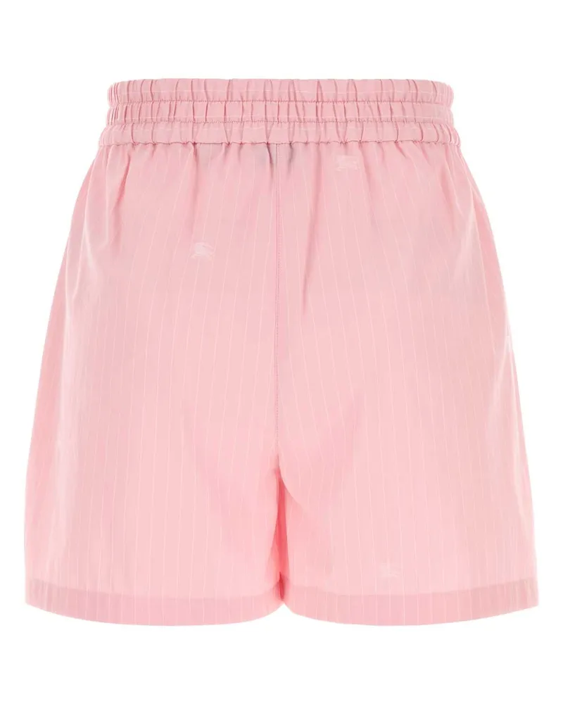 Burberry Women's Embroidered Poplin Shorts Dahliapinkwhitest Exterior: Cotton Pantaloni Trousers Pink