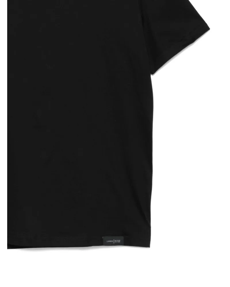 Low Brand Men's T-Shirt Slim Fit Black T-Shirts And Polos Black