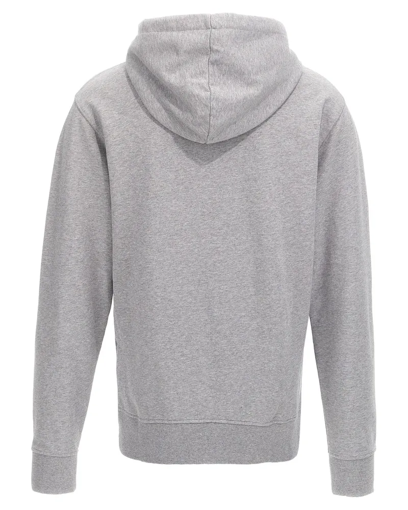 J.W.Anderson Logo-Embroidered Hoodie — grey Grey