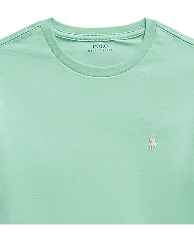 Ralph Lauren Logo-Embroidered Cotton T-Shirt — Green Green