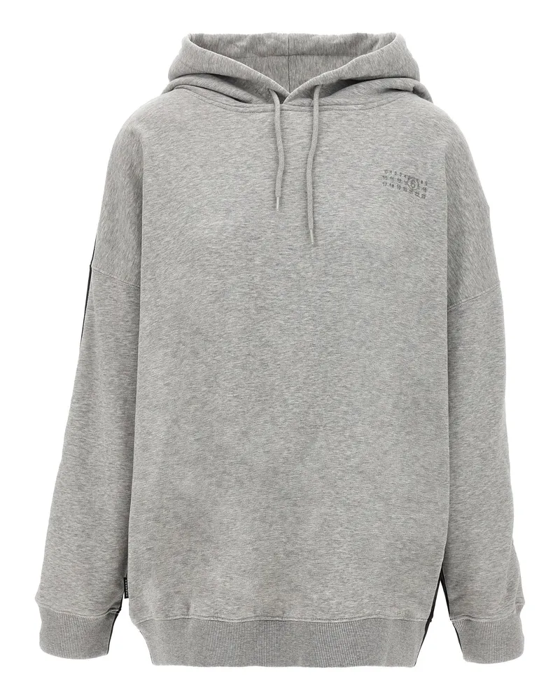 Maison Margiela Double-Front Brushed Cotton Hoodie — Black Black