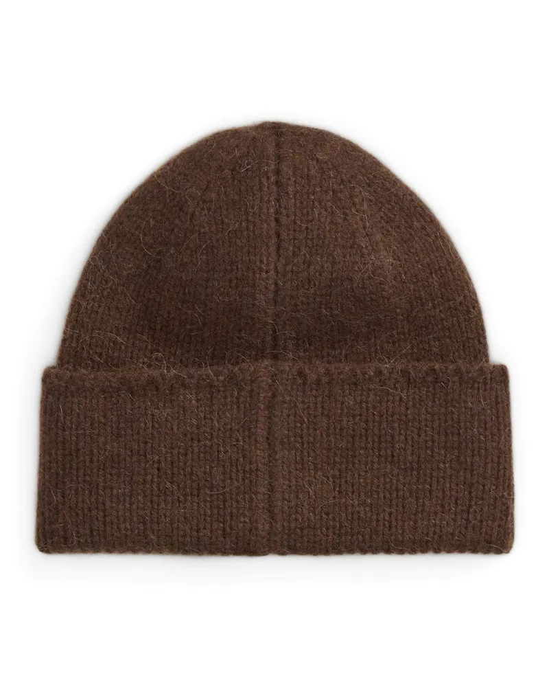 Ralph Lauren 449P20248 Wool Knit Beanie — Brown Brown