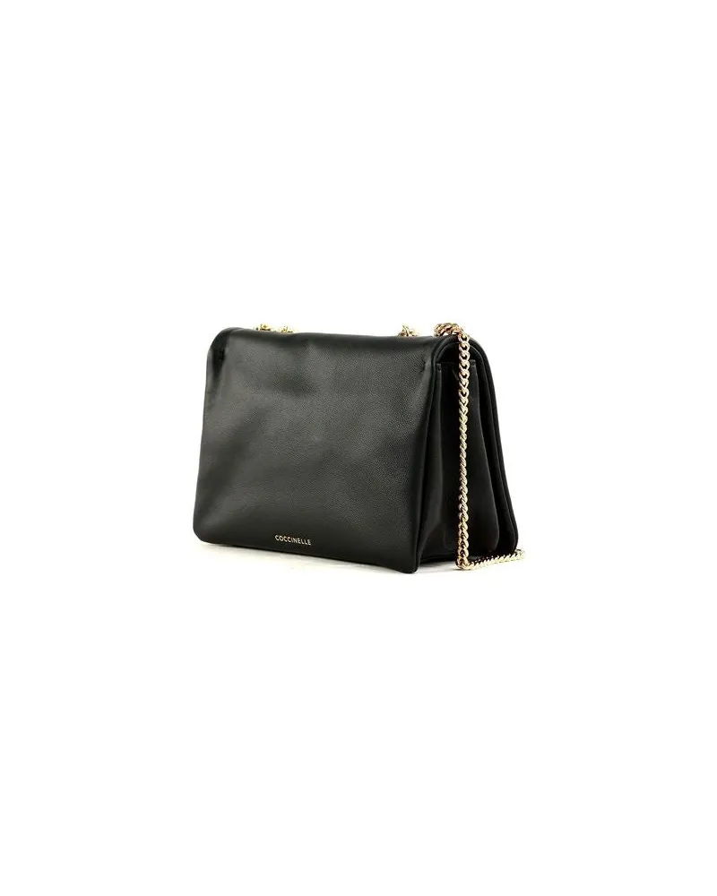 Coccinelle Women's Mini Crossbody Bag Black Cowhide Crossbody-bags Black