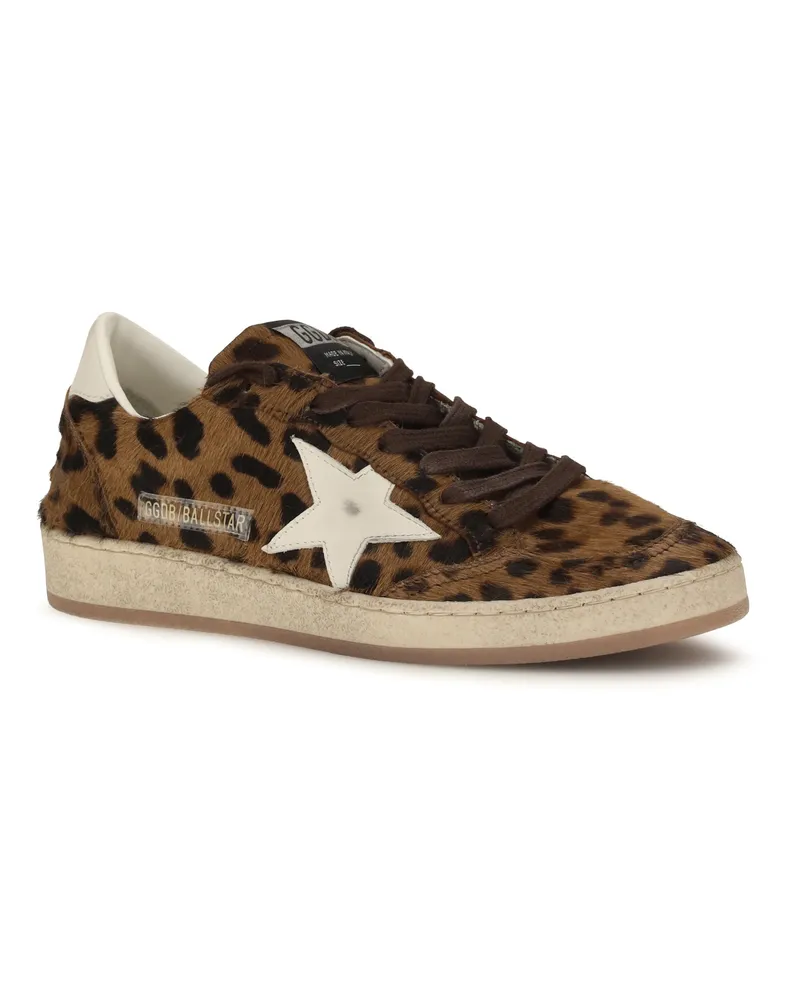 Golden Goose Women's Ball Star Sneakers Brown-Cream Brown/cream Brown