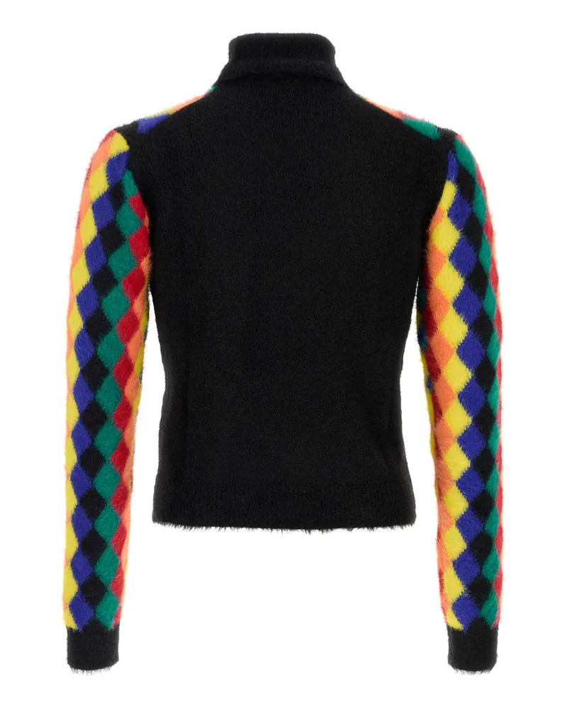 Loewe Men's Argyle Nylon Sweater Multicolor Multicolor