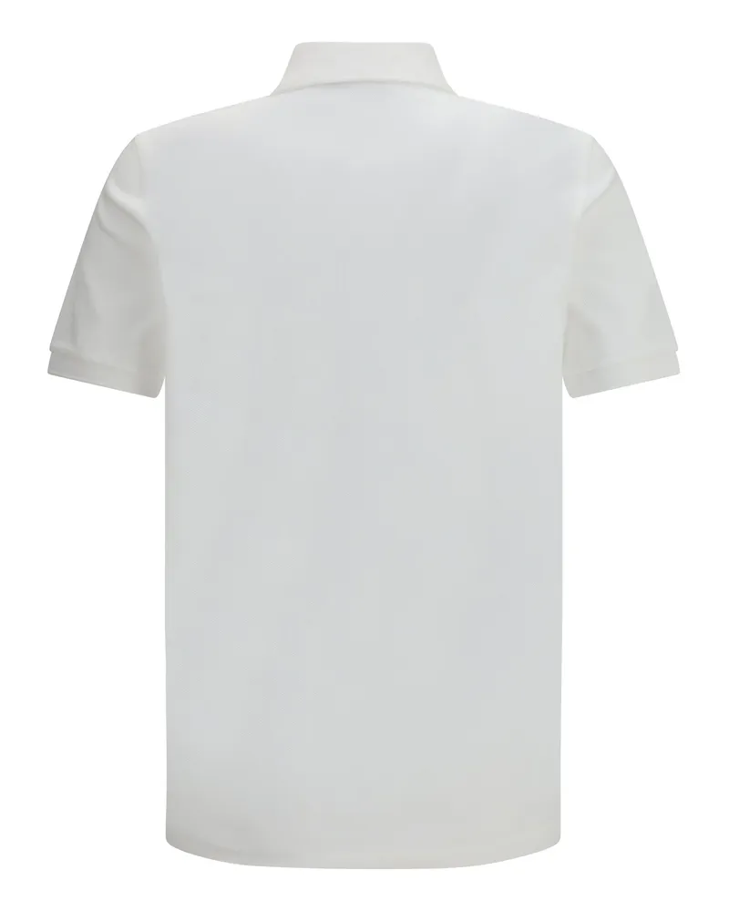 Fred Perry Men M3636 Long Sleeve Cotton Piqué Polo White Shirts T-shirts And Polos White