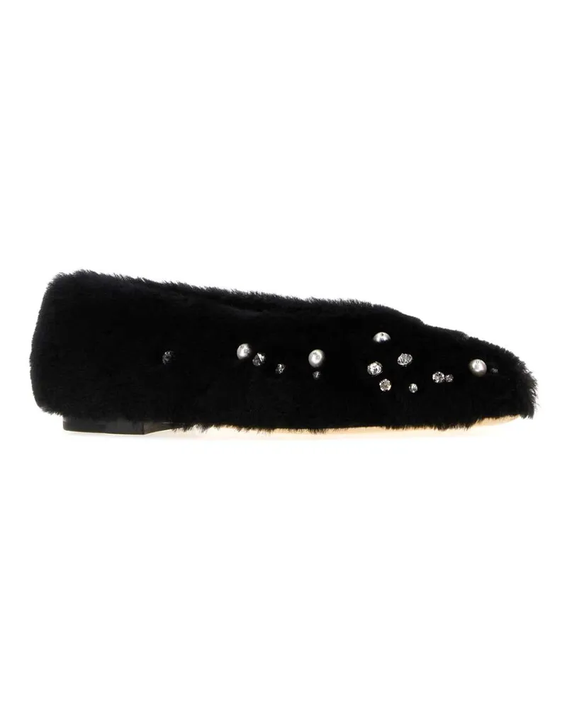 Jimmy Choo Margot Flat — Black Black