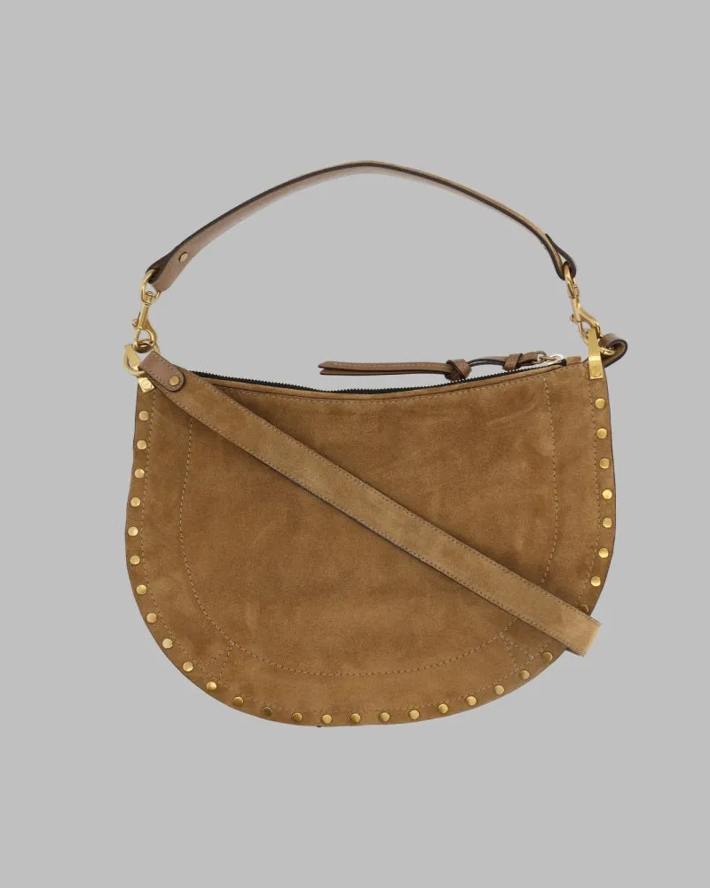 Isabel Marant Women's Handbag Oskan Soft Beige Calf Leather Handbags Hand Bags Beige