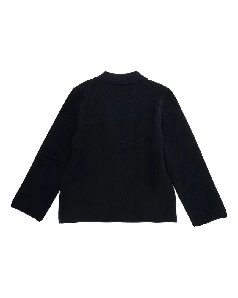 Emporio Armani Boys' Kids Jacket Classic Revers Blue Cotton Blazers Navy