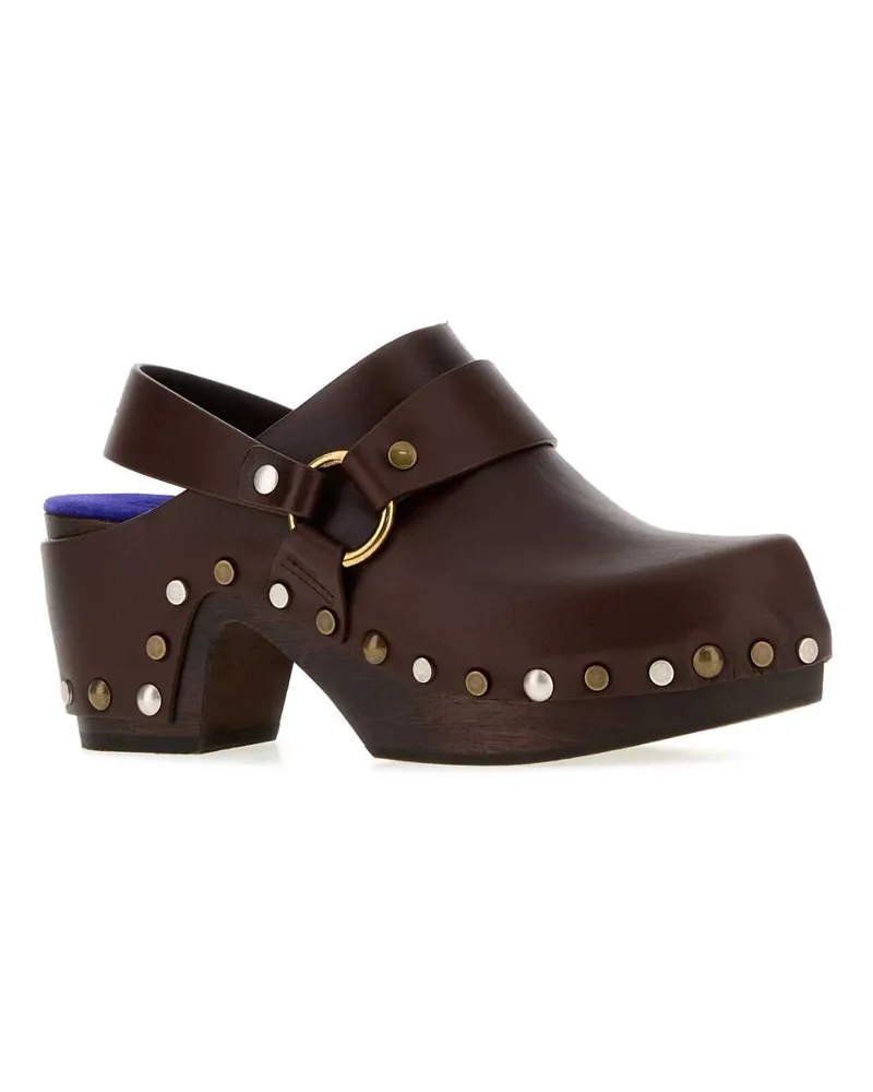 Chloé Talis Clogs — Brown Brown