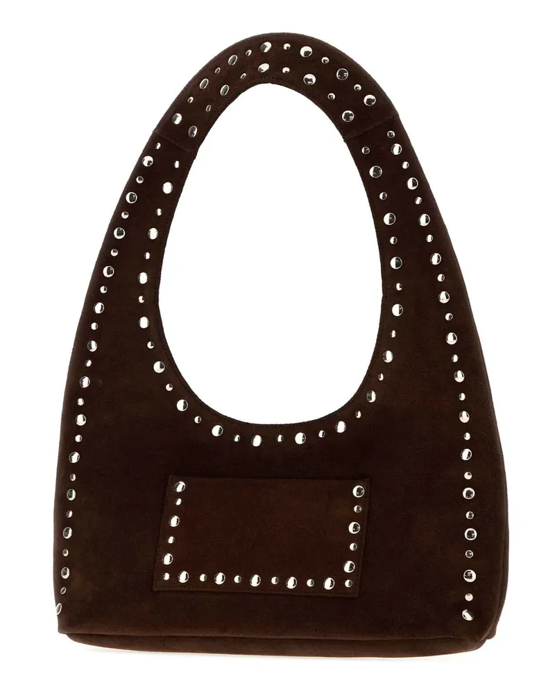 GIMAGUAS Suede Shoulder Bag — Brown Brown