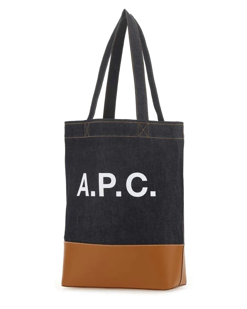 A.P.C. Men's Dark Blue Denim Cohlo Handbag Caf Exterior: Fabric Borse A Mano Bag Navy