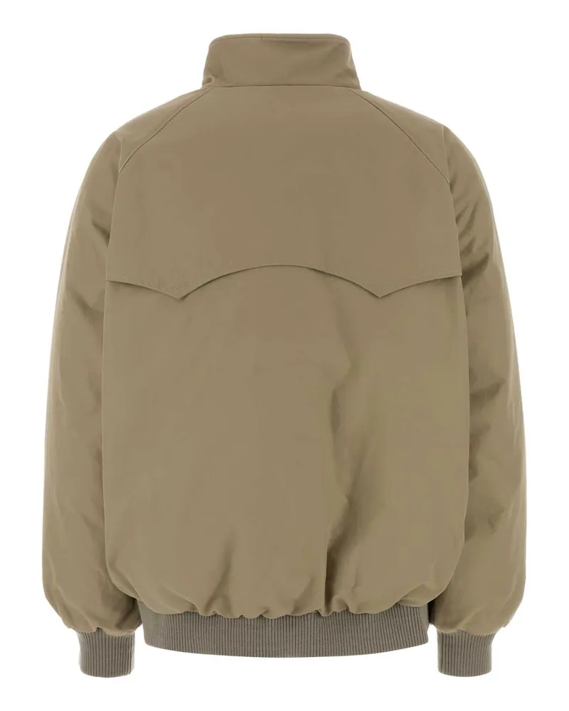 Prada Cotton-Blend Down Jacket — Beige Beige