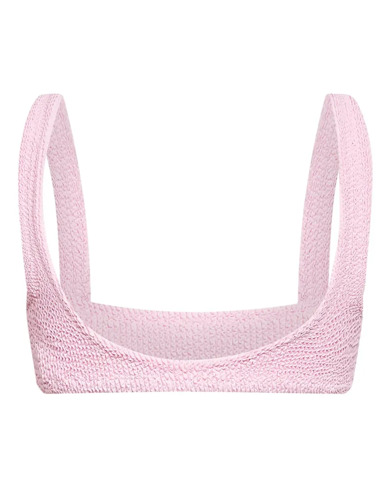 MC2 Saint Barth Women Bikini Top Naima Pink Polyamide Swimwear Sea Clothing Pink