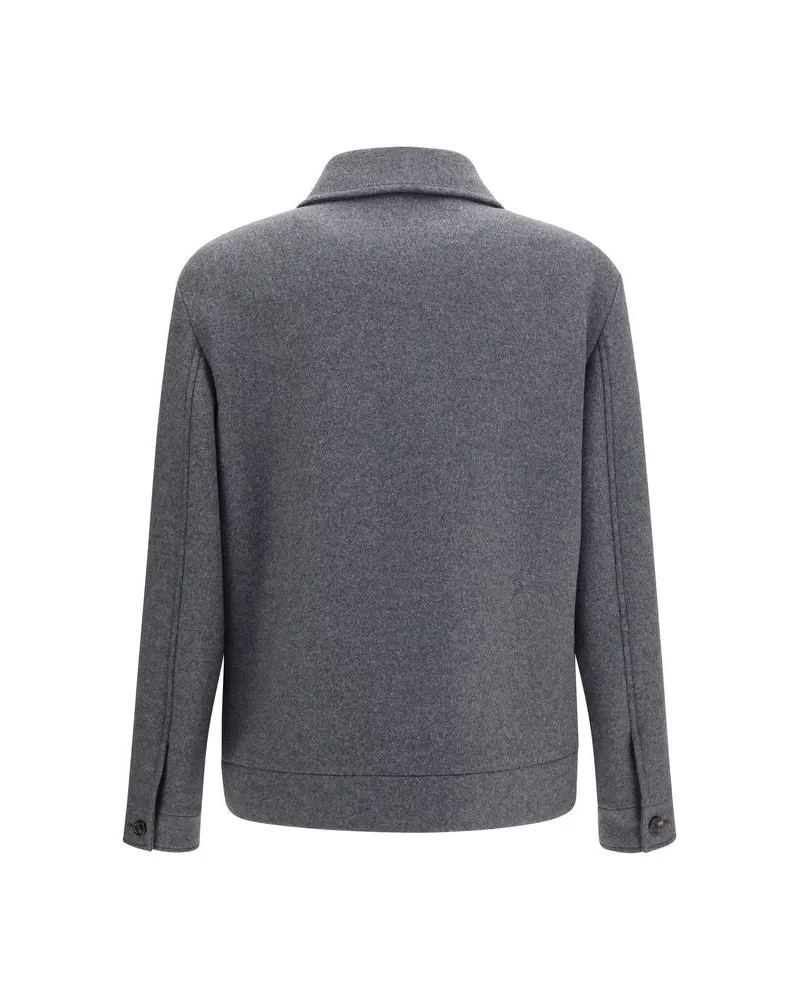 Valentino Garavani Men's Gray Wool Oves Aries Jacket Clothing Gray
