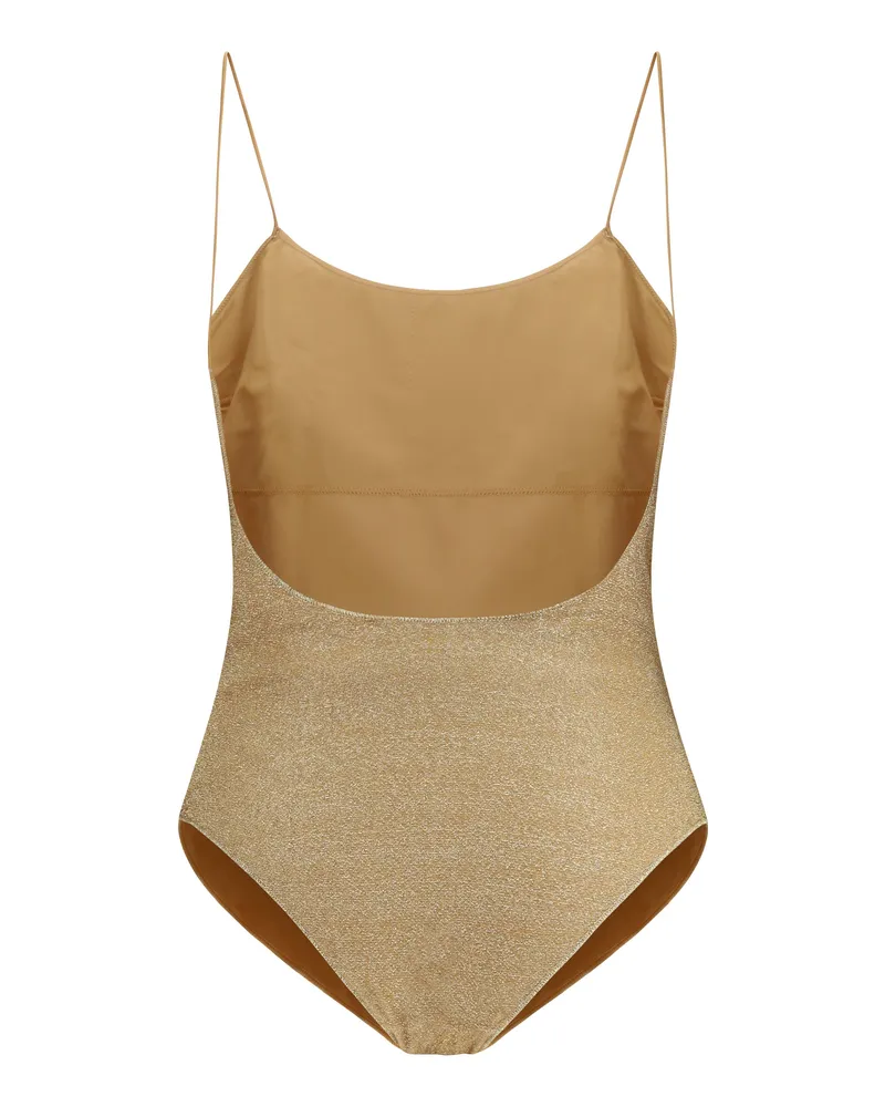 Oséree Women Lumiere Maillot Swimsuit Gold Swimwear Sea Clothing Gold