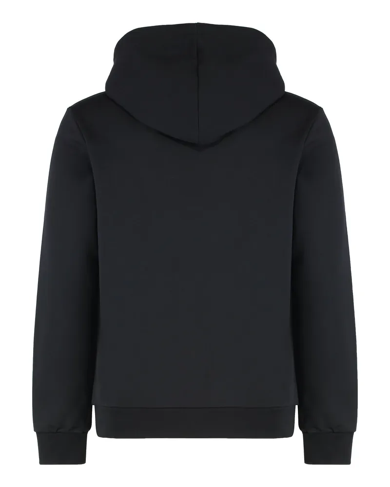 A.P.C. Men's Cotton Hoodie Black-White Jumpers Black/white Sweater Black