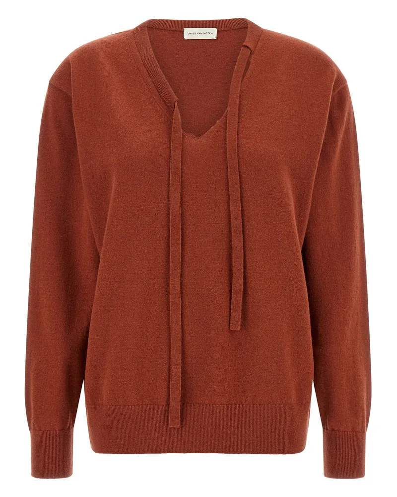 Dries van Noten Towie Sweater — Rust Rust