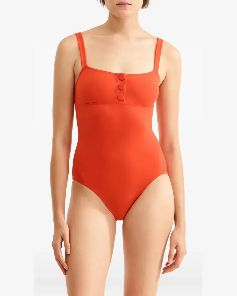 Eres Women's Square-Neck Swimsuit Ss26 W Red-orange