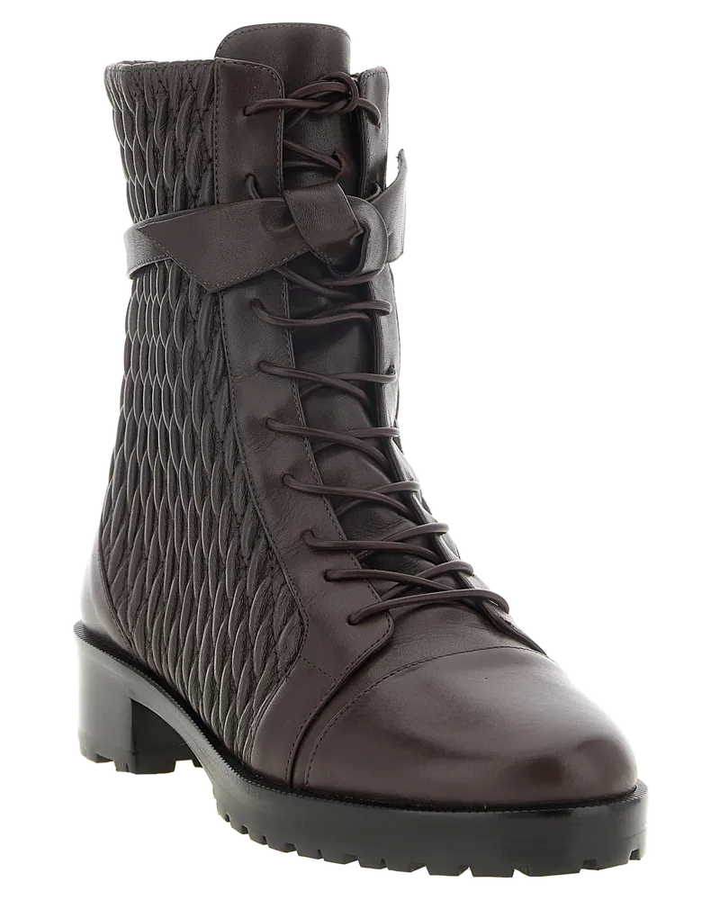 Alexandre Birman Clarita Combat Boot — Purple Purple