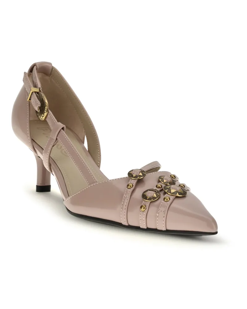 Pinko Women's Gloria Pumps Onion Calf Leather Bos Taurus High Heel Shoes Rose