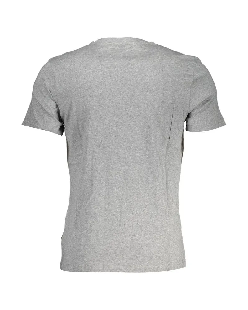 Napapijri Logo-Print Cotton T-Shirt — Gray Gray