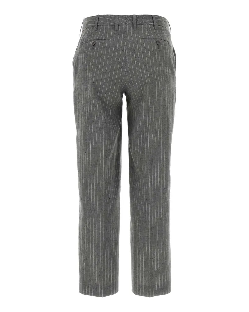 PT TORINO Cdvseaz00stdlb09 0990 Nero Exterior: Linen Cotton Pantaloni Trousers Gray