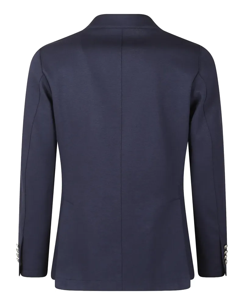 Eleventy Men's Button Blazer Ss26 M Navy