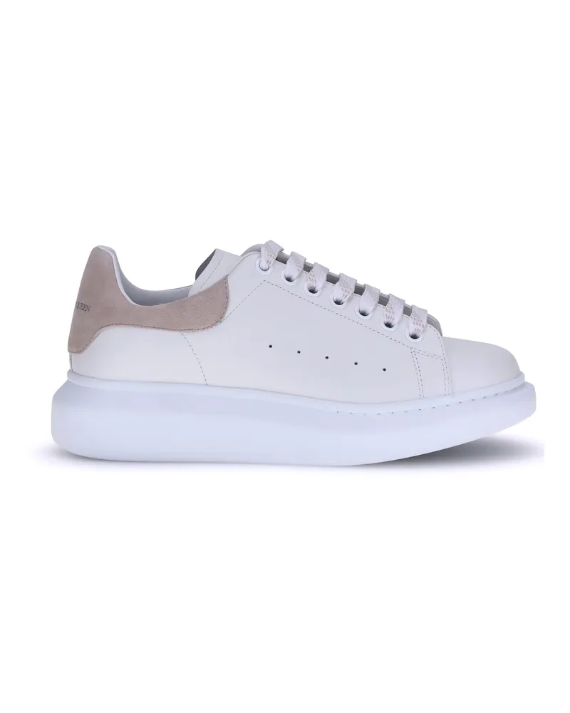 Alexander McQueen Women's Leather Sneakers White-Patchouli Trainers White/patchouli White