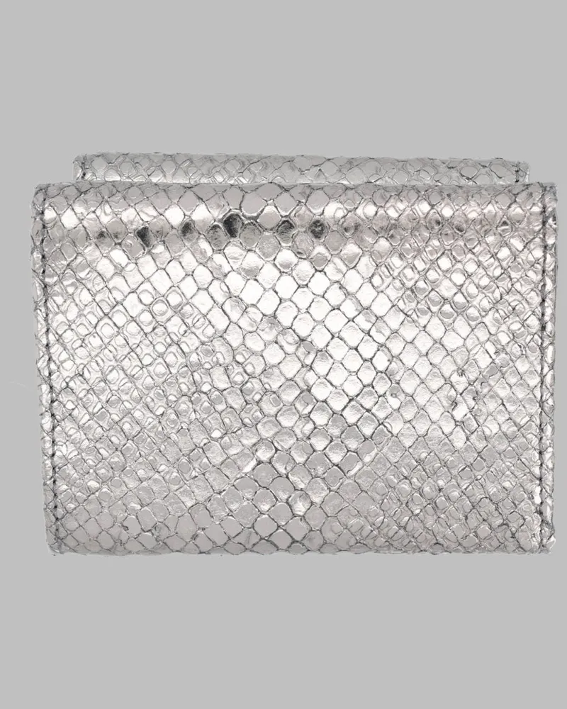 Vivienne Westwood Orb Detail Calf Leather Wallet — Gray Gray