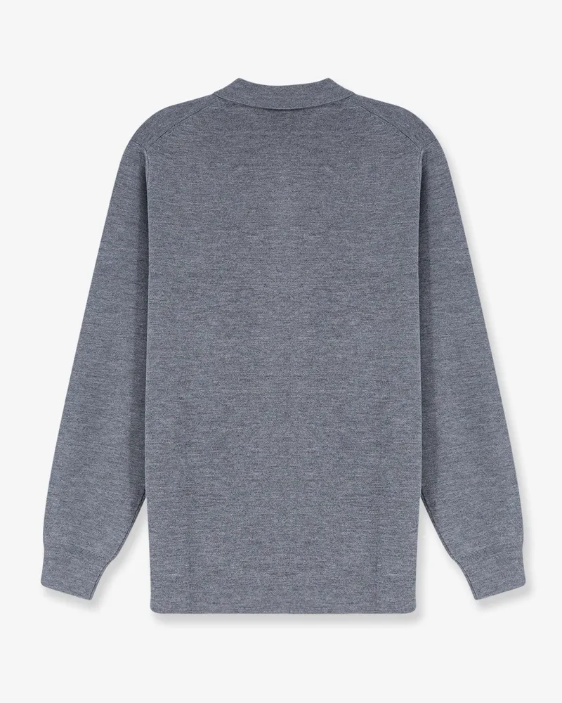 ASPESI Women's Cardigan Grey Cotton Sweater Gray