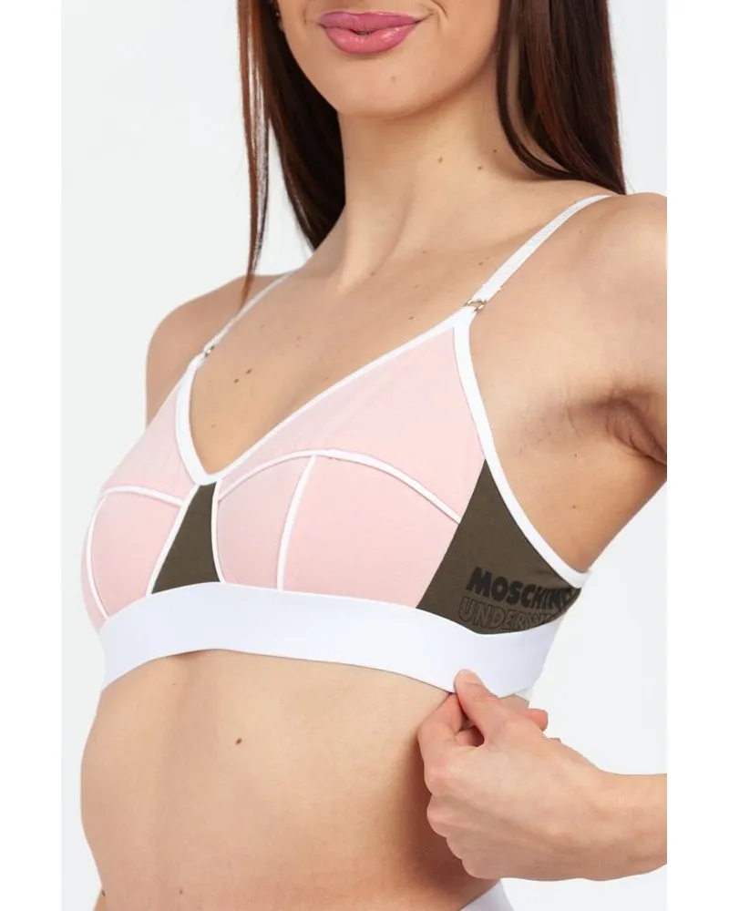 Moschino Women Multicolor Cotton Bra Clothing Pink