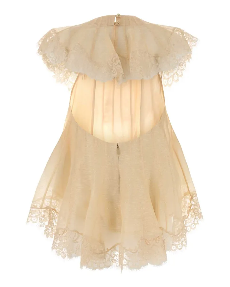 Zimmermann Ascent Flutter Top Sweater — Cream Cream
