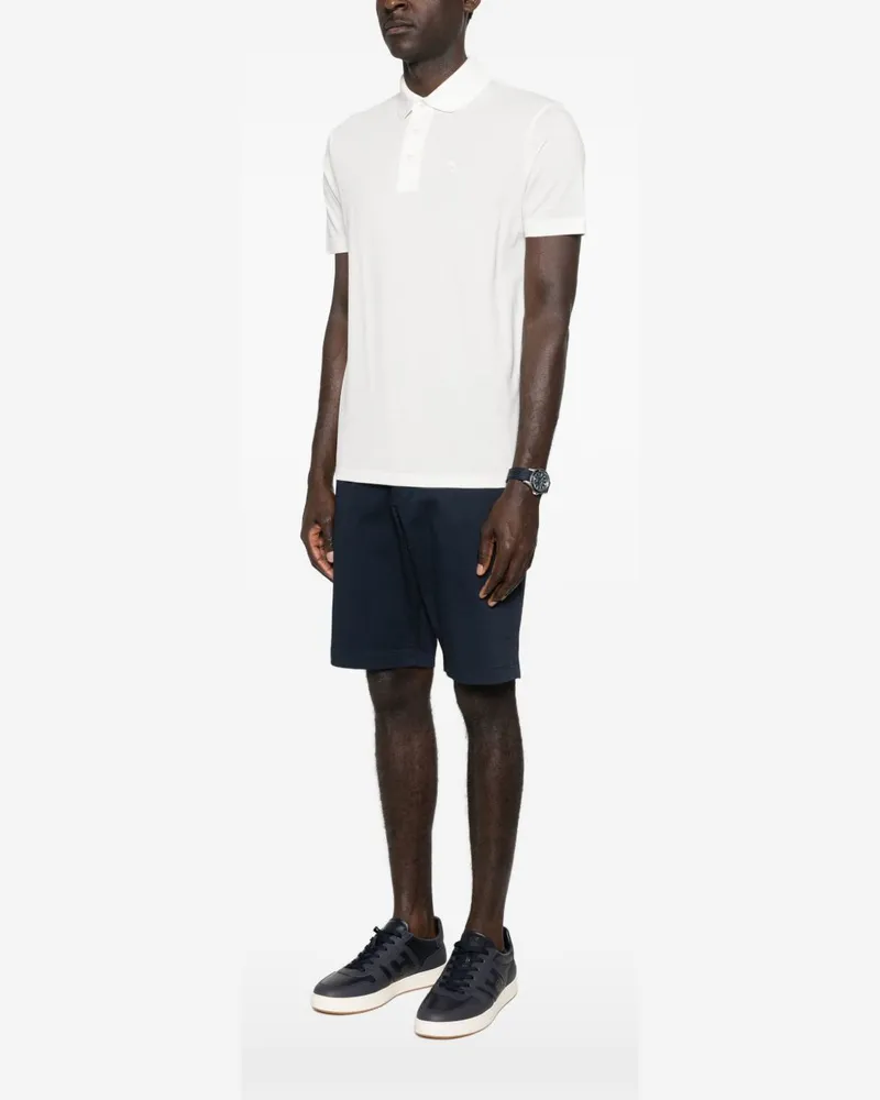 Emporio Armani Logo Cotton Polo — White White