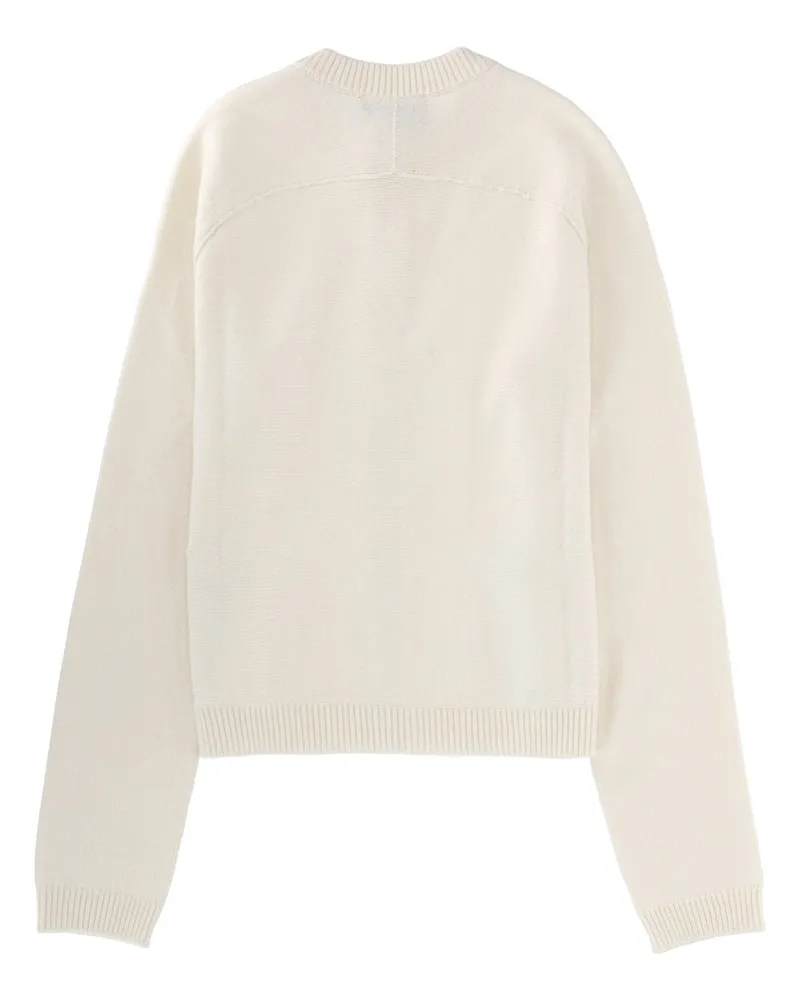 Gucci Wool and Cashmere with Clamp Detail Cardigan — White White
