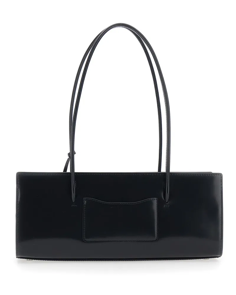 Marc Jacobs Women's Shoulder Bag The Mirror Satchel Black Leather Cow Black