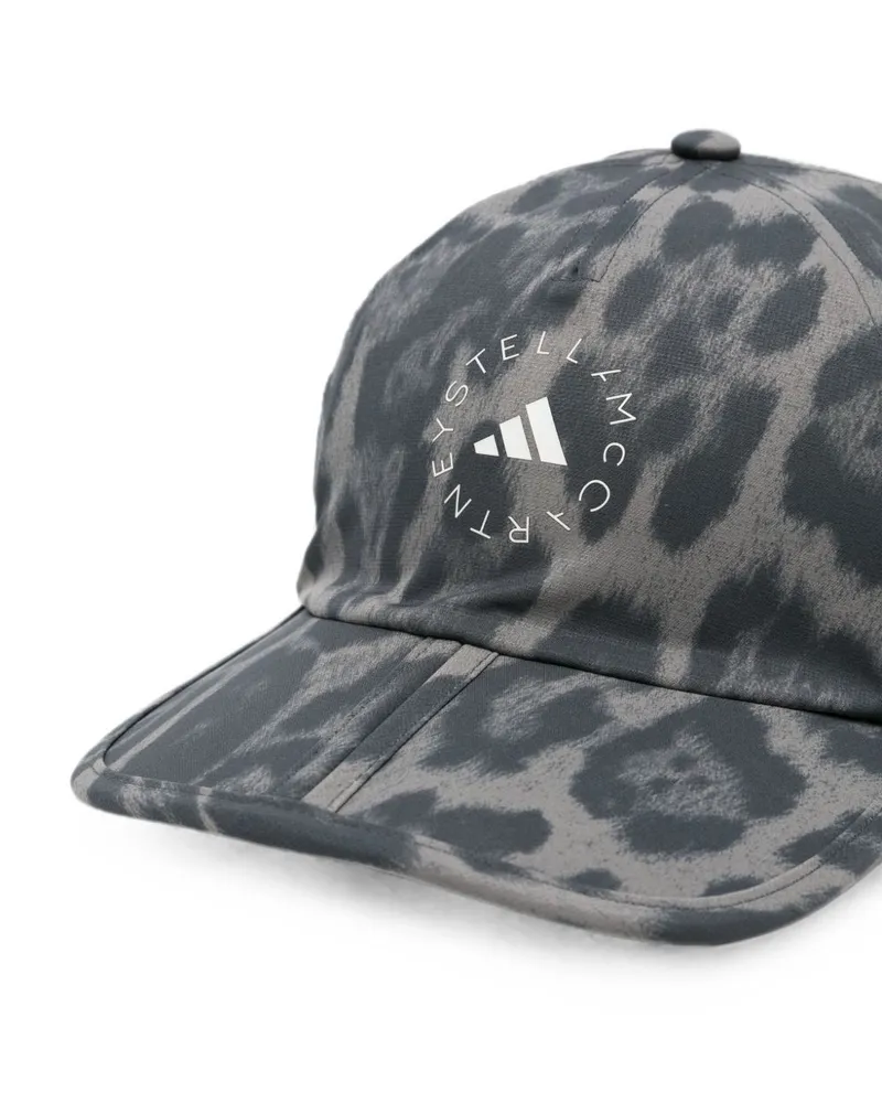 adidas Leopard-Print Baseball Cap — Grey Grey