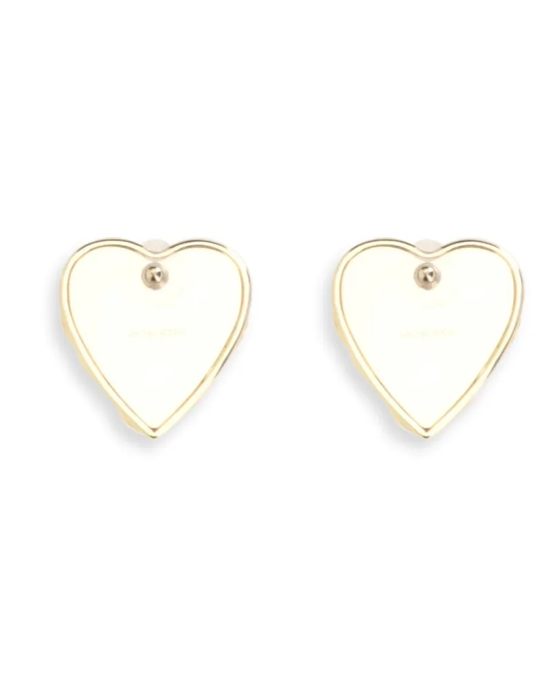 Self-Portrait Women's Embellished Heart Earrings Gold Brass Gold