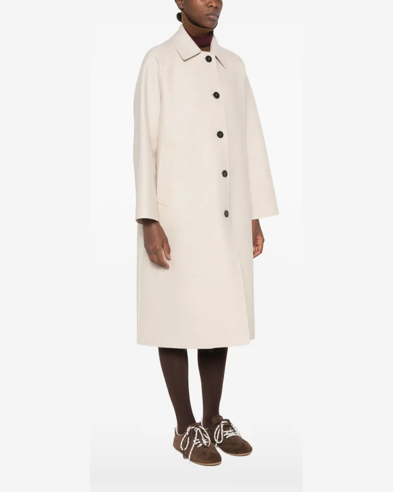 Harris Wharf London Wool Coat — Beige Beige