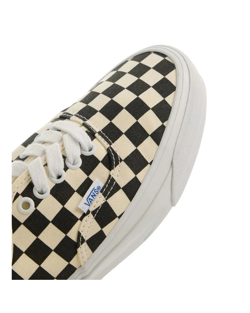 Vans Canvas Checkered Platform Sneakers — Black Black